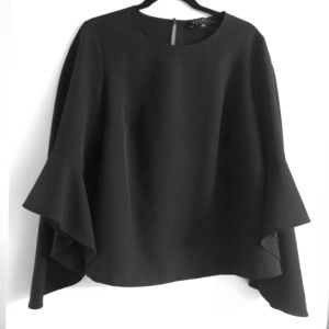 Eloquii Black Bell Sleeve Top